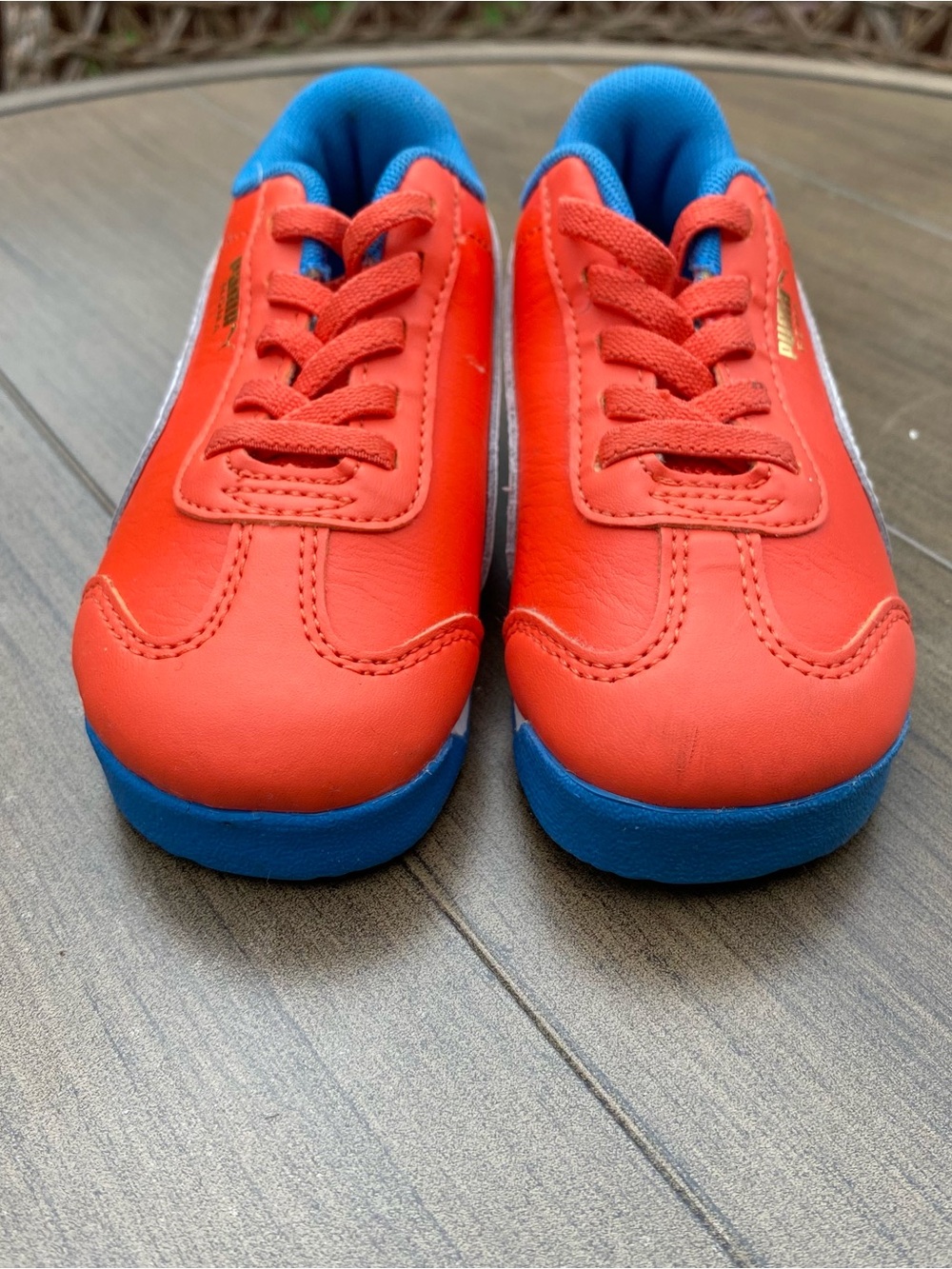 Puma Kids Red and Blue Casual Sneakers